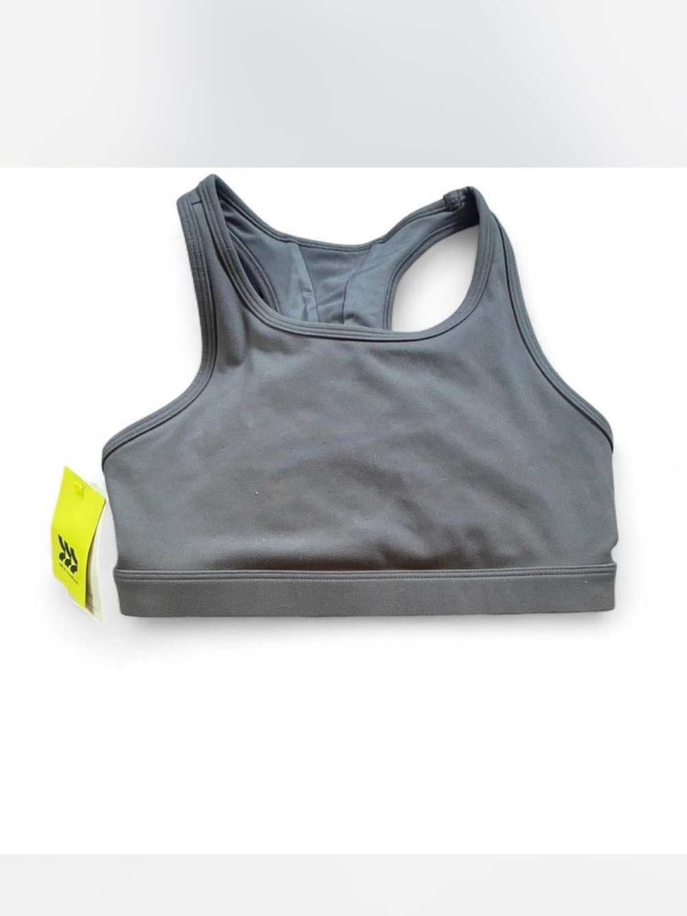 Girls all in motion Gray Racerback training/ sports bra NWT size 10/12